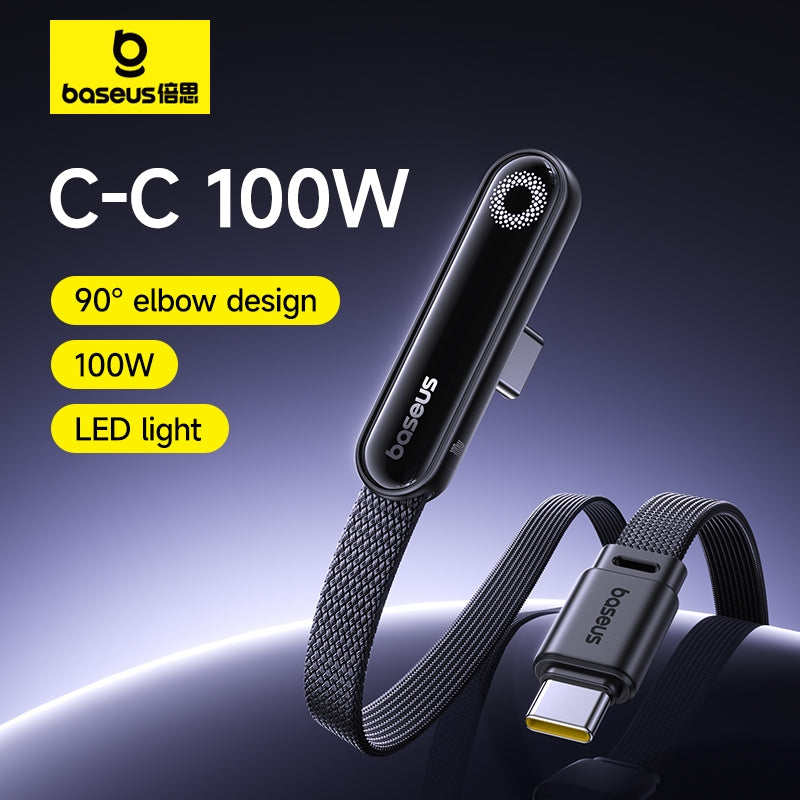Baseus MVP 3 Fast Charging Cable USB-C to USB-C 100W 1m Cosmic Black