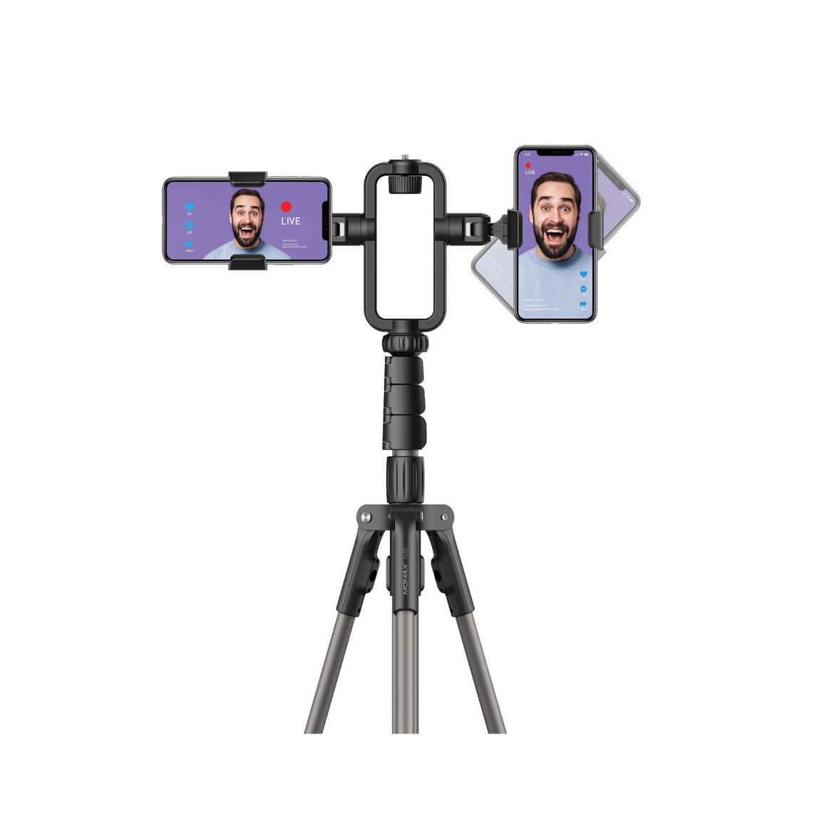 Momax V.Log TR9D Livestream Gear Stand Tripod Black - Main