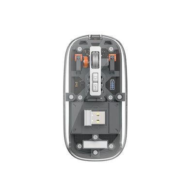 ماوس ويوو كريستال الشفاف المغناطيسي اللاسلكي, 2.4G + بلوتوث | WiWU Crystal Transparent Magnetic Wireless Mouse – Bluetooth + 2.4G