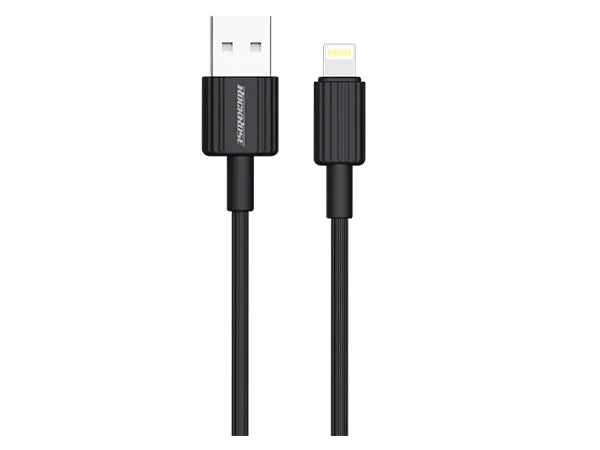 كيبل روك روز Arrow يو اس بي اي الى لايتننغ بطول 1 متر | RockRose Arrow Lightning Cable 2.4A 1M