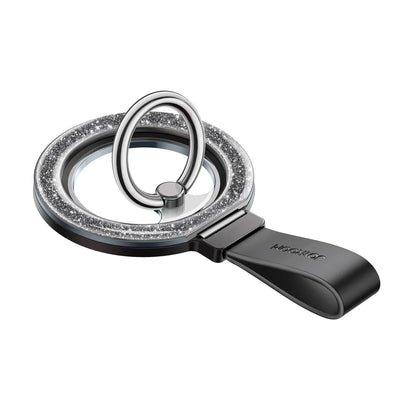 Girêderê Telefona MagSafe ya Mag-Magnetîkî ya JOYROOM JR-ZS435 bi Halkaya Biriqok - Reş | Girêderê Telefona MagSafe ya Mag-Magnetîkî ya JOYROOM JR-ZS425 bi Halkaya Biriqok