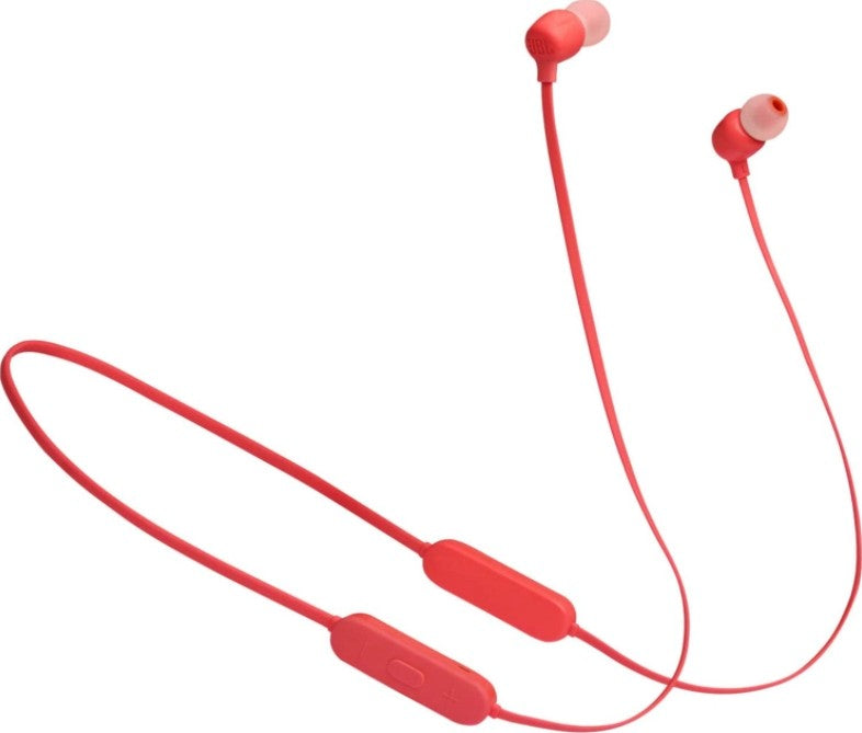 Guhguhkên Di Guh De yên Bêtêl JBL Tune 125BT: Dengê Basê Zelal, Bluetooth 5.0, Dengê Bênavber, Jîyana Bateriyê ya 16 Saetan, Kabloya Magnetîk, Kontrola Ji dûr ve ya 3-Bişkokî bi Mîkrofonê