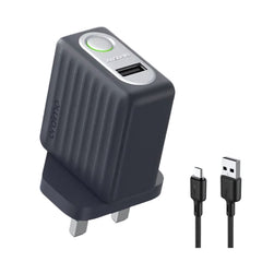 شاحن جداري أورايمو مع كيبل مايكرو | Oraimo Charger kit UK OCW-U68D+M53 Deep Spring