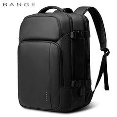 حقيبة ظهر بانجي للاعمال مضادة للسرقة بسعة كبيرة ومقاومة للماء - اسود | BANGE Men’s Business Double-Shoulder Waterproof Travel Backpack – Black