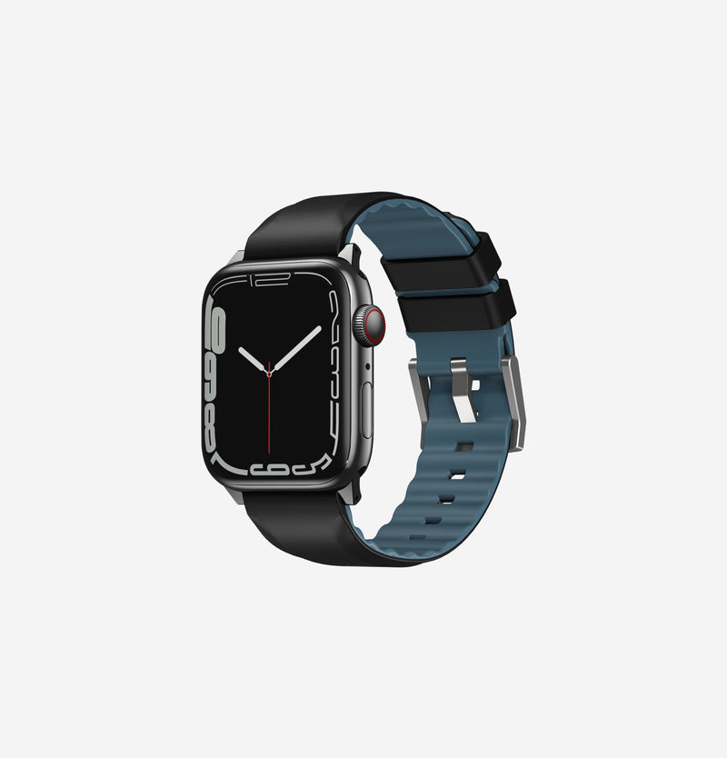 UNIQ Linus AiroSoft silicone Apple Watch band Black