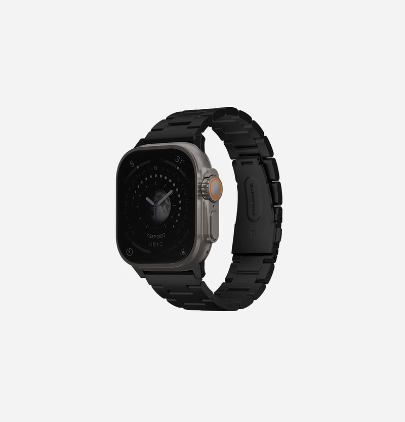 UNIQ Osta stainless steel link Apple Watch band Black