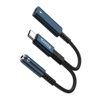 محول ماستر مظفر 2 في 1 تايب سي الى تايب سي و Aux للصوت وبقدرة شحن 60 واط - اسود | Master Braided 2-in-1 USB-C to Aux Audio Adapter PD 60W - Black