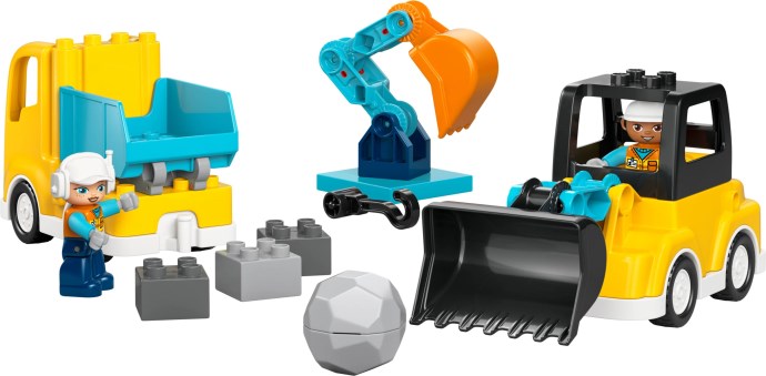 LEGO DUPLO 3 in 1 Construction Vehicles 10475 - set image