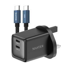 Master Super Fast Charge 48W with 60W Cable Black - Bundle
