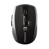 ماوس لاسلكي بنقر صامت | Promate Breeze Silent Switch Streamlined Wireless Mouse - فضي