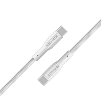 Promate XCord-CC White TPE USB-C to USB-C cable 1m - main view