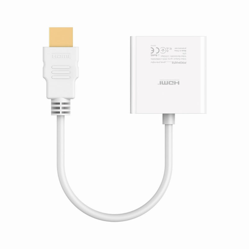 Promate ProLink-H2V White HDMI to VGA adapter - angle view