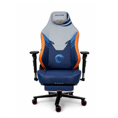 Master Gaming Chair 5D Armrest Metal Base Blue-Front