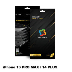 Parêzvanê Ekranê yê ji Cama Temperkirî ya Zelal a MASTER ji bo iPhone 13 Pro Max û 14 Plus