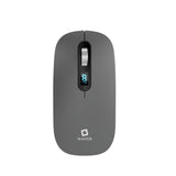 ماوس ماستر لاسلكي قابل للشحن بنقر صامت ودقة 1600 وشاشة بطارية - أسود | Master Wireless Charging Mouse 2.4G Bluetooth Silent Click 1600 DPI Battery Display - Black