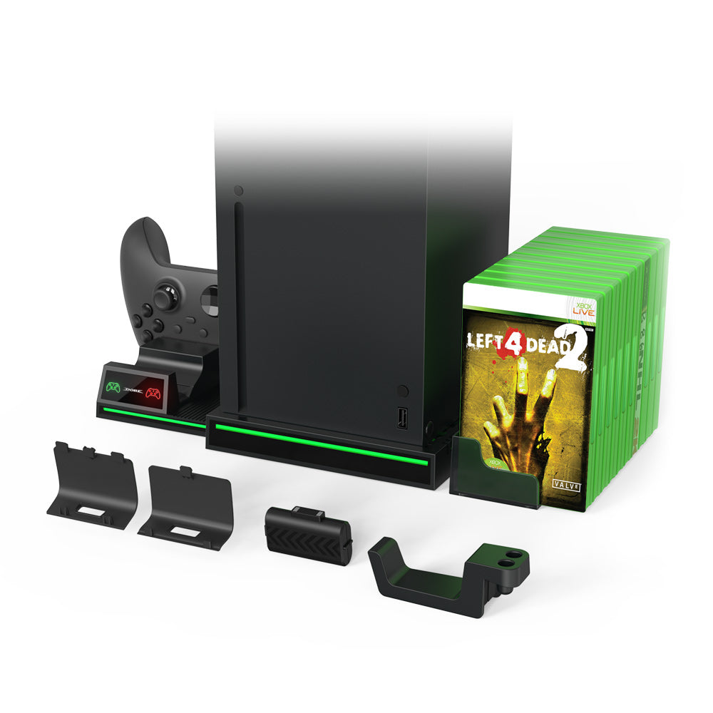 Dobe - Multifunctional Charging Dock - For Xbox Series X - Black | قاعدة شحن متعددة الوظائف - دوبي - لجهاز اكس بوكس سيريس اكس - أسود