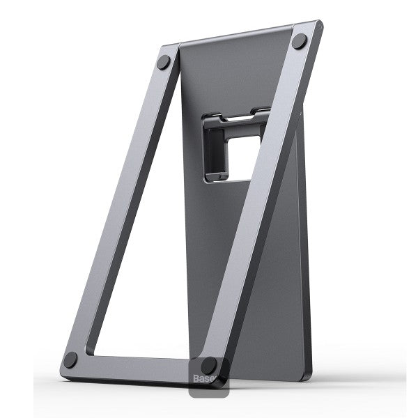 Baseus Foldable Metal Desktop Holder Grey - حامل مكتب بيسوس معدني قابل للطي رمادي