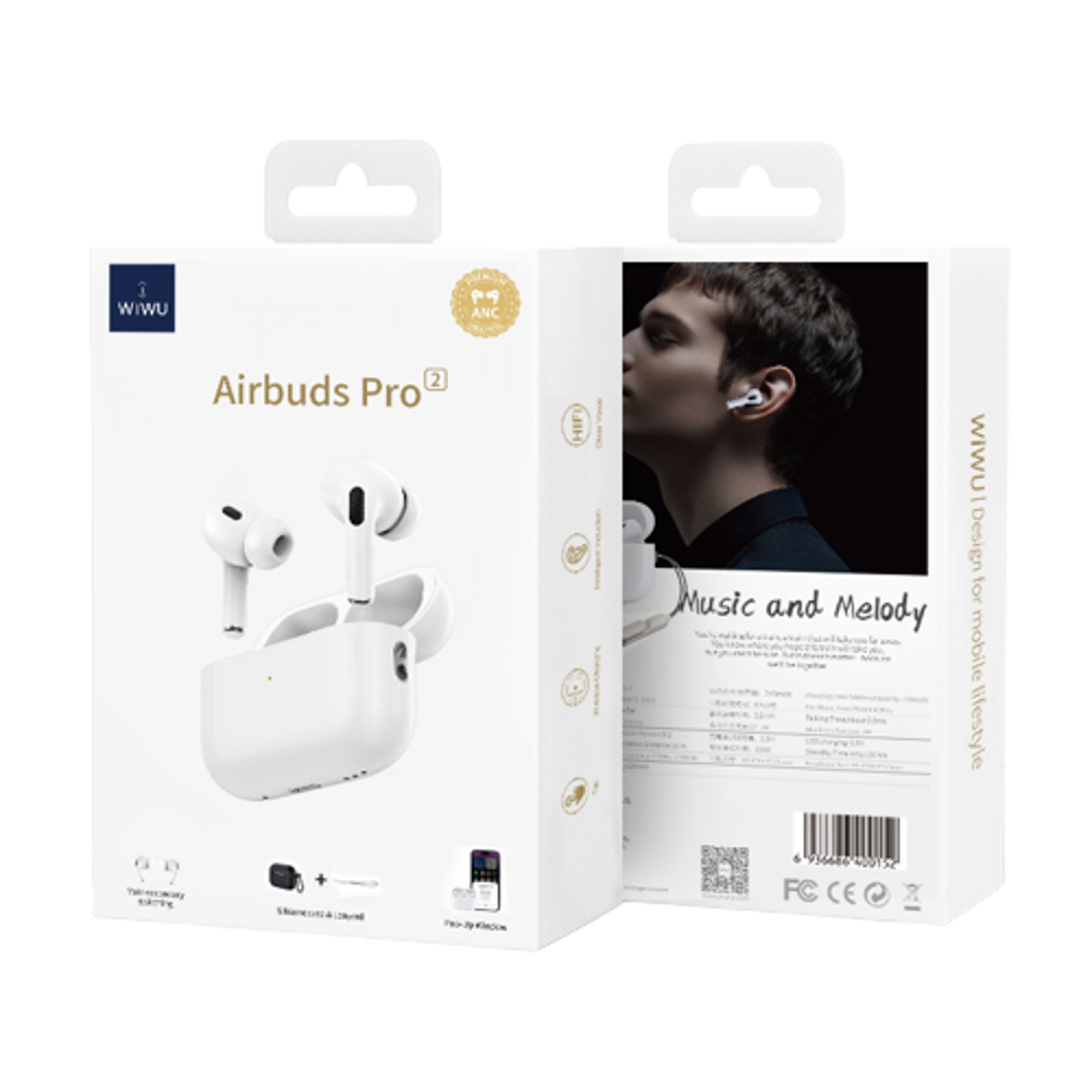 WiWU Airbuds Pro 2F - سماعات ويوو اير بودز برو 2F