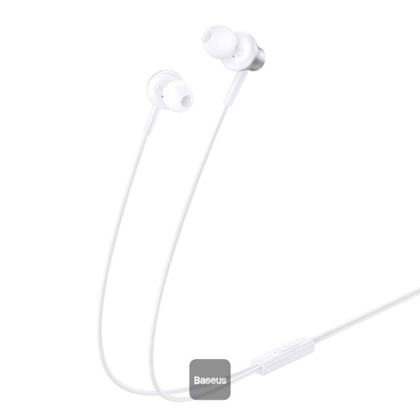 سماعات Baseus Encok HZ11 السلكية | Baseus Encok HZ11 Wired Earphones White