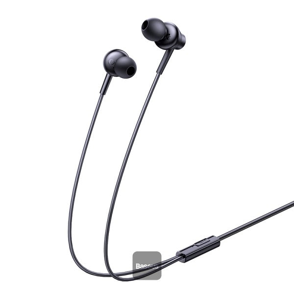 سماعات Baseus Encok HZ11 السلكية - Baseus Encok HZ11 Wired Earphones Black