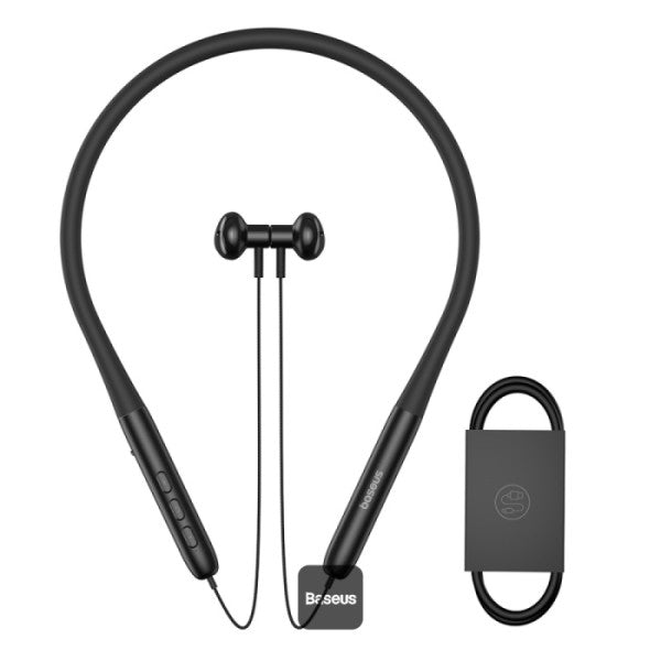 سماعات باسيوس بوي P1 نيك باند أسود - Baseus Bowie P1 Neckband Earphones Black