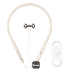Baseus Bowie P1 Neckband Earphones White - سماعات بيسوس بوي P1 نيك باند أبيض