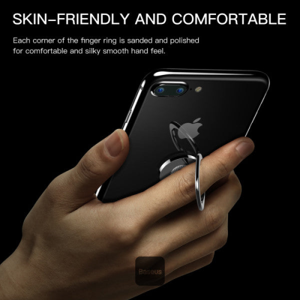 Baseus Privity Ring Bracket Black | حامل خاتم بيسوس بريفيتي أسود
