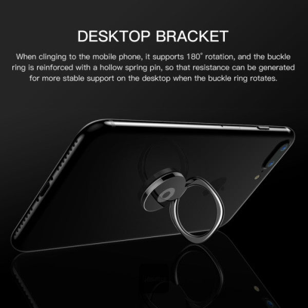 Baseus Privity Ring Bracket Black | حامل خاتم بيسوس بريفيتي أسود