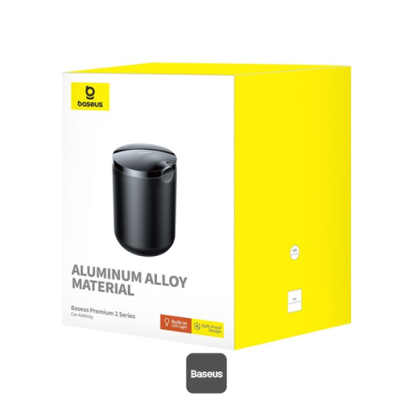 Baseus Premium 2 Car Ashtray Black - منفضة سيارة بيسوس بريميوم 2 سوداء