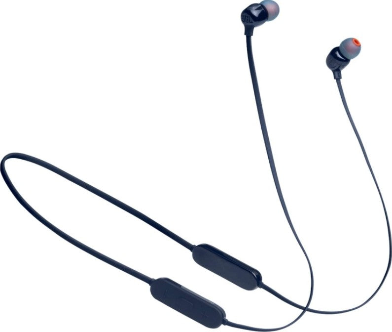 Guhguhkên Di Guh De yên Bêtêl JBL Tune 125BT: Dengê Basê Zelal, Bluetooth 5.0, Dengê Bênavber, Jîyana Bateriyê ya 16 Saetan, Kabloya Magnetîk, Kontrola Ji dûr ve ya 3-Bişkokî bi Mîkrofonê