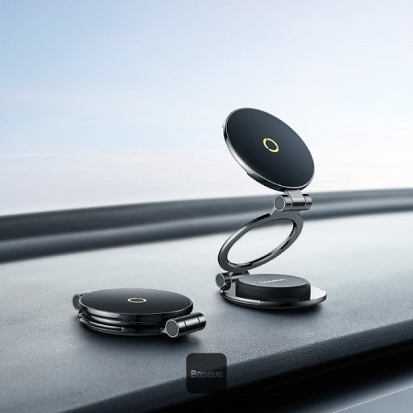 Baseus MagPro II Magnetic Car Mount Stick-on Black | حامل بيسوس ماج برو 2 مغناطيسي لاصق للسيارة أسود