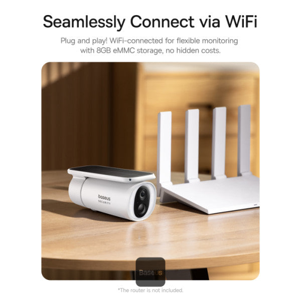 كاميرا مراقبة خارجية Baseus Security S1 Outdoor Camera 2K White