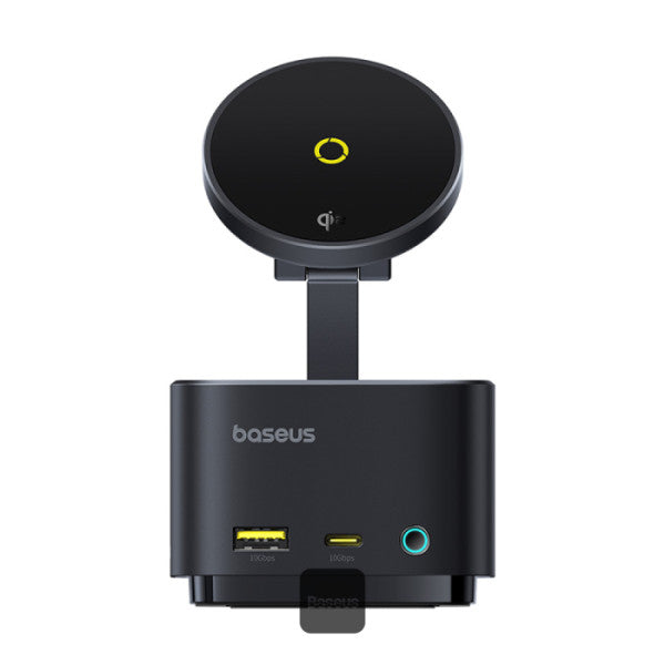هاب Baseus MagPro II 7 في 1 مع شحن لاسلكي مغناطيسي | Baseus MagPro II 7-in-1 HUB Magnetic Wireless Charging 15W Black