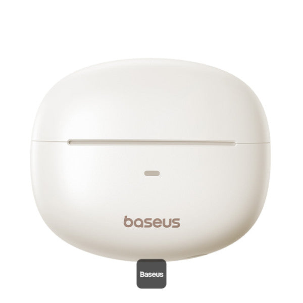 Baseus Bowie MC1 Open-Ear Ear Clip Headphones Bluetooth 5.4 40H Battery AI Bass IP57 - White | سماعات بيسوس بوي MC1 مفتوحة الأذن كليب لاسلكية بلوتوث 5.4 بطارية 40 ساعة باس ذكي مقاومة للماء IP57 - أبيض