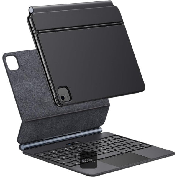 Baseus Brilliance Series 2 Keyboard Case for iPad Pro 11" & iPad Air 10.9" - Magnetic, Touchpad, Smart Sleep - Black - كيبورد كفر بيسيوس بريليانس سيريز 2 لآيباد برو 11 بوصة وآيباد اير 10.9 بوصة - مغناطيسي مع تاتش باد - أسود