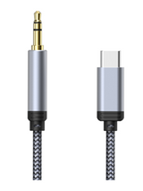 Miccell VQ-AUX002C USB-C to 3.5mm Audio Cable, 1m | كيبل صوت Type-C إلى 3.5 ملم بطول متر