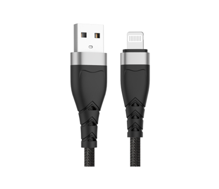 Miccell VQ-D16 USB-A to Lightning / 1.2m / 2.4A Black