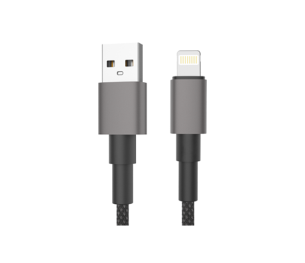 Miccell VQ-D34 USB-A to Lightning / 1.2m / 2.4A Gray