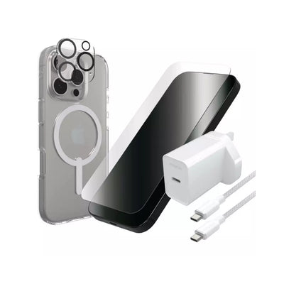 Zagg 5 in 1 Bundle For iPhone 16 Pro Max | حزمة زاج 5 في 1 لآيفون 16 برو ماكس
