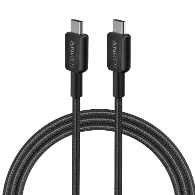 كيبل انكر تايب سي الى تايب سي بقدرة 60 واط | Anker 322 Type-C to Type-C Cable 60W