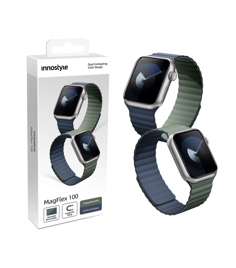 Innostyle MagFlex 100 Reversible Magnetic Strap 42/44/45/49 | سوار ساعة ابل مغناطيسي قابل للعكس