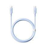 كابل Baseus Silky C-C 100W | Baseus Silky Cable C→C 100W 1m Blue