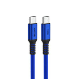 كيبل ماستر مضفر تايب سي الى تايب سي بقدرة شحن 100 واط وطول 1.2 متر - بنفسجي | Master Braided 100W USB-C to USB-C Cable 1.2M – Purple