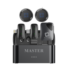 Master MINI PRO Wireless Microphone 48kHz Black-Front