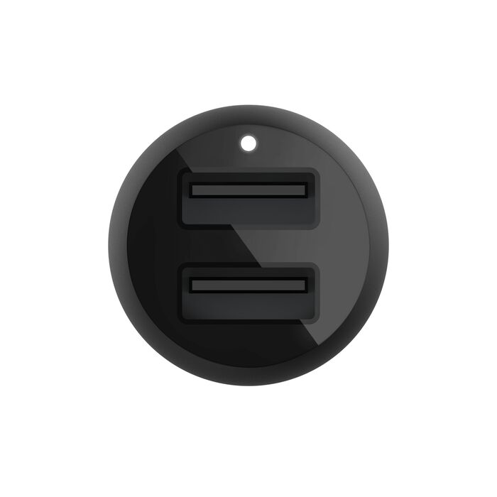 شاحن سيارة بيلكن BoostCharge بمنفذي يو اس بي اي وبقدرة شحن 24 واط | Belkin BoostCharge Dual USB-A Car Charger 24W