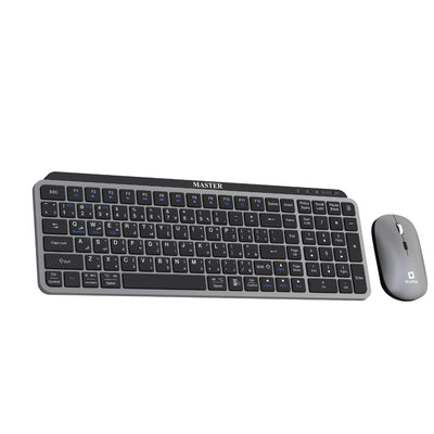 Master Wireless Keyboard Mouse Combo Rechargeable Black-Front