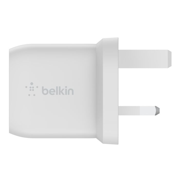 شاحن جداري GaN بيلكن BoostCharge Pro بمنفذي تايب سي وبقدرة شحن 45 واط | Belkin BoostCharge Pro Dual USB-C GaN Wall Charger with PPS 45W