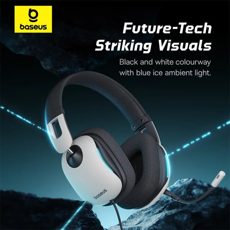 سماعات جيمنج Baseus GoPlay 1+ Max Gaming Headphones White