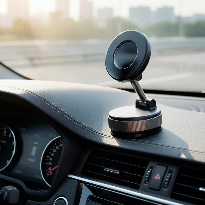 Lenyes CR202 حامل هاتف مغناطيسي للسيارة | ذراع مرن | دوران 360° | قاعدة شفط | Magnetic Car Phone Holder 360°
