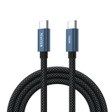 كيبل ماستر مظفر تايب سي الى تايب سي بقدرة شحن 100 واط - ازرق داكن | Master Braided 100W USB-C to USB-C Cable - Dark Blue